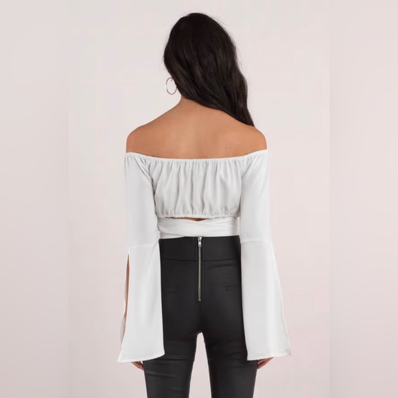 Tobi White Off Shoulder Top - Picture 3 of 7